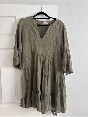 Olive green Grand Greece dress